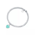 Tiffany Blue¨ Heart Tag Bead Bracelet in Silver, 4 mm